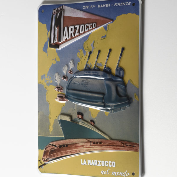 La Marzocco metalen vintage bord